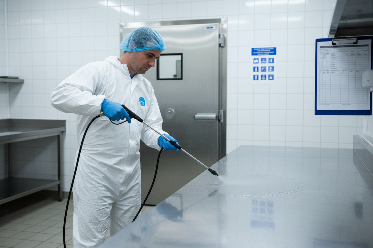 Desinfection et norme HACCP pour l'agroalimentaire a Cergy